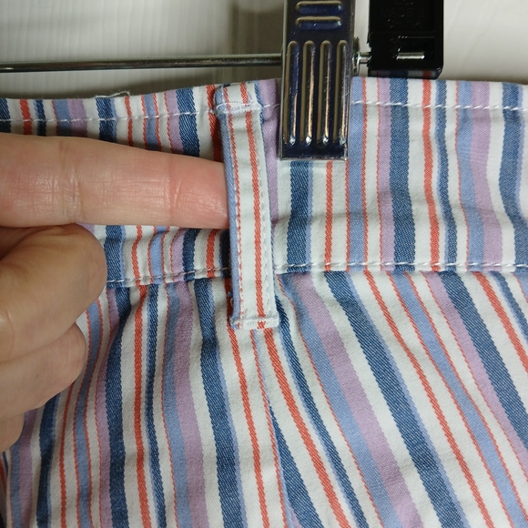 Striped Blue and Purple Shorts Sz 12 - Picture 7 of 9
